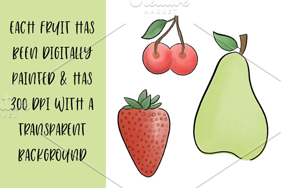 Hand Drawn Fruit Illustrations in Illustrations - product preview 1