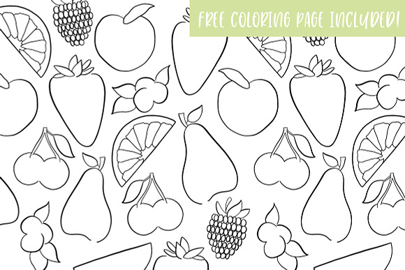 Hand Drawn Fruit Illustrations in Illustrations - product preview 4
