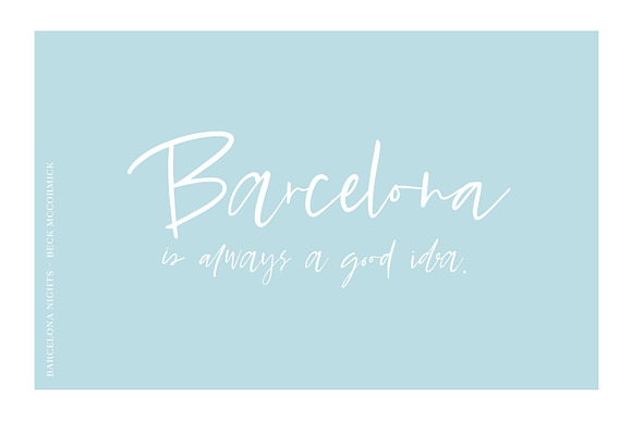 Barcelona Nights Signature Script in Script Fonts - product preview 2