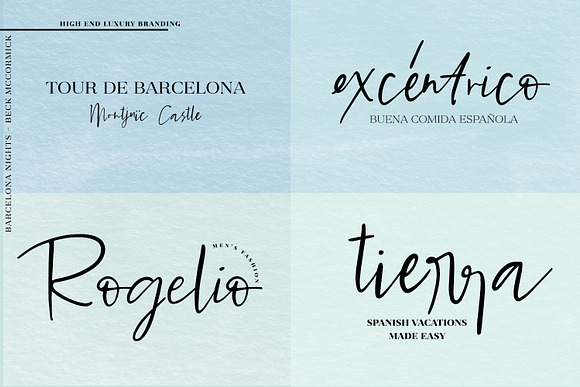 Barcelona Nights Signature Script in Script Fonts - product preview 3