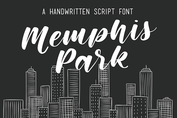 Memphis Park Script Font  in Script Fonts - product preview 2