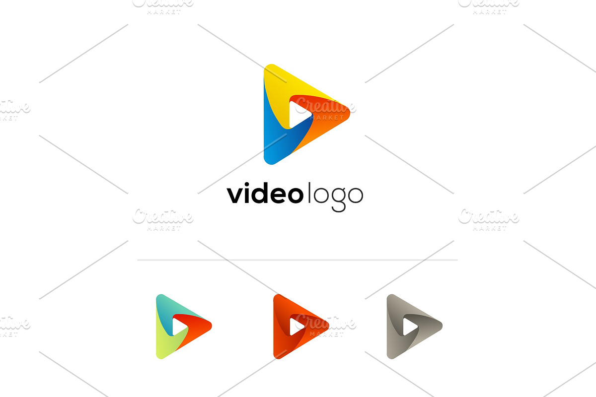 Vector play icon. Video application in Objects - product preview 8