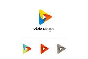 Vector play icon. Video application