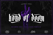 Hand of Doom (Gothic Font)