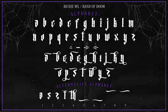 Hand of Doom (Gothic Font) in Gothic Fonts - product preview 1