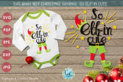 SVG Christmas Sayings-So Elf-in Cute