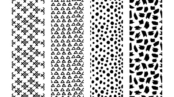 Hand draw Patterns Bundle II in Patterns - product preview 1