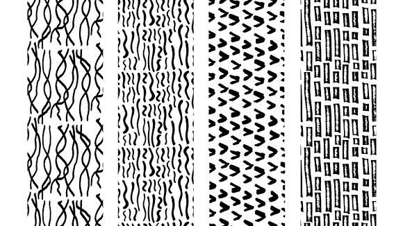 Hand draw Patterns Bundle II in Patterns - product preview 3