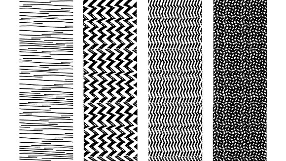 Hand draw Patterns Bundle II in Patterns - product preview 4