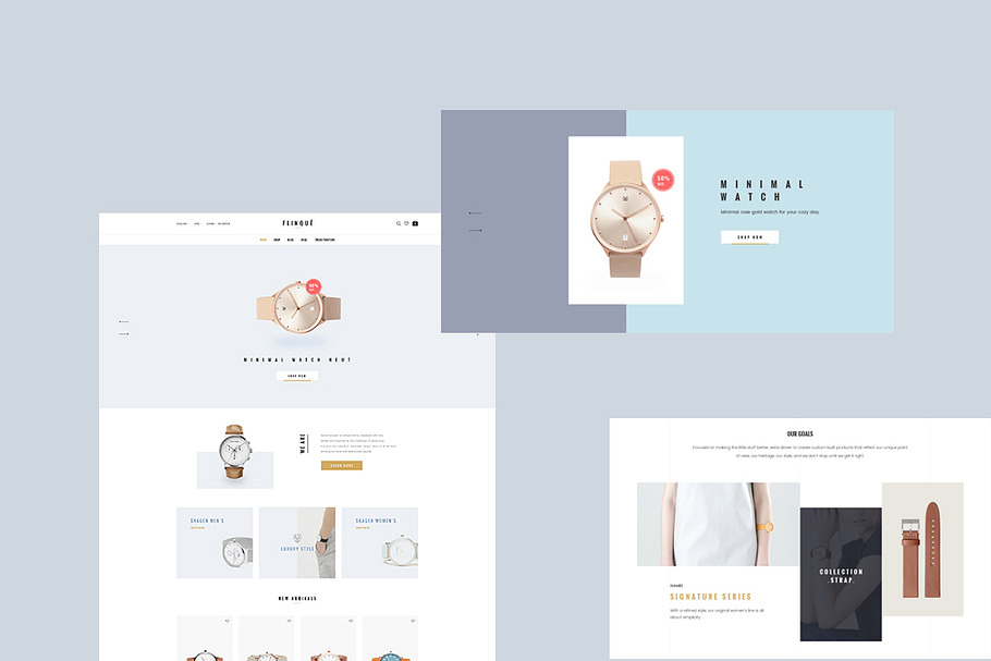 LEO FLINQUE - HAND WATCH, FASHION AN in Bootstrap Themes - product preview 8