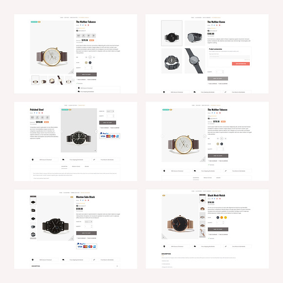LEO FLINQUE - HAND WATCH, FASHION AN in Bootstrap Themes - product preview 5
