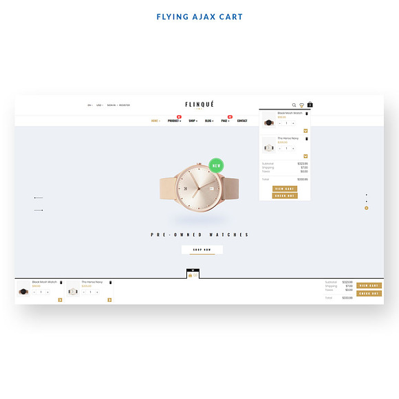LEO FLINQUE - HAND WATCH, FASHION AN in Bootstrap Themes - product preview 6