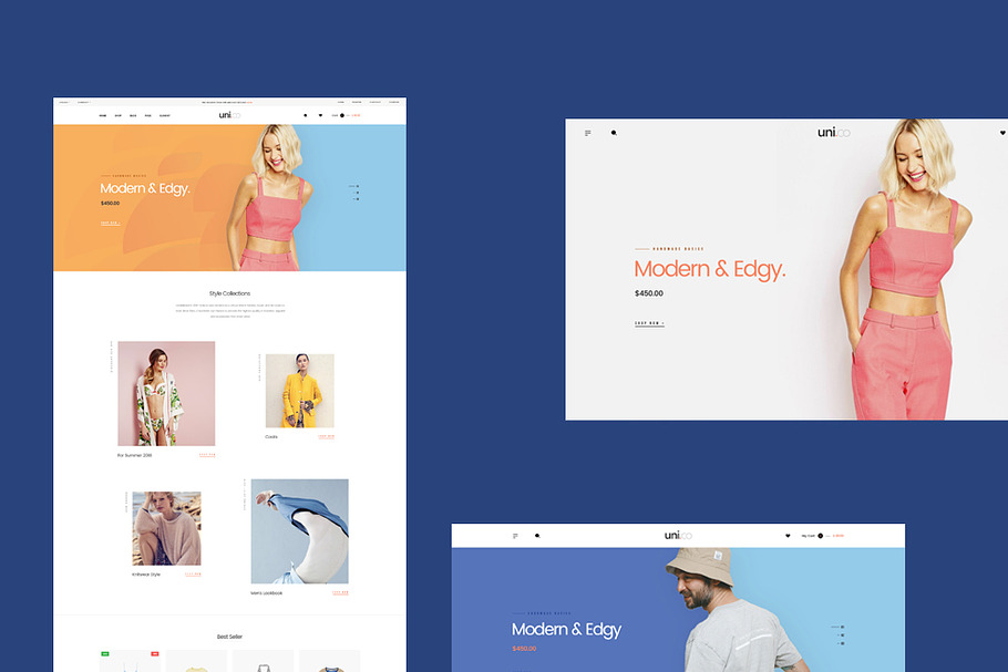 LEO UNI CO - UNISEX FASHION AND ACCE in Bootstrap Themes - product preview 8