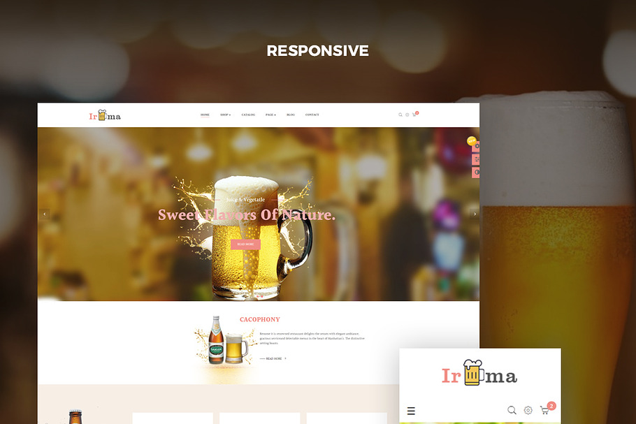 LEO IRMA - DRINK, BEER, WINE in Bootstrap Themes - product preview 8