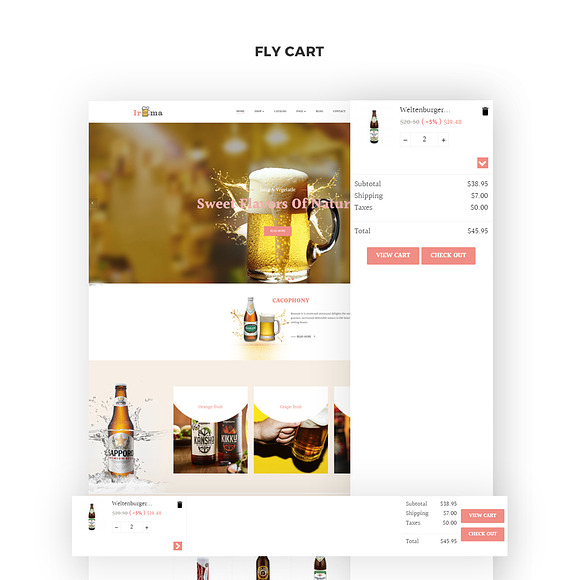 LEO IRMA - DRINK, BEER, WINE in Bootstrap Themes - product preview 7