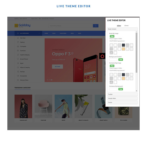 LEO GOLDDAY - MULTISTORE FOR HITECH, in Bootstrap Themes - product preview 3