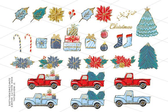 Cozy Christmas Illustration Clipart in Illustrations - product preview 2