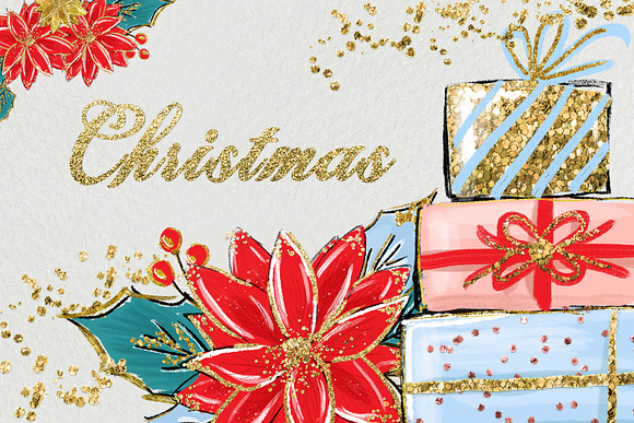 Cozy Christmas Illustration Clipart in Illustrations - product preview 3