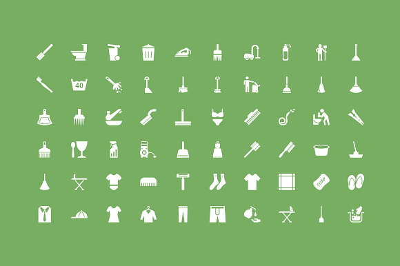 100 Cleaning Vector Icons in Graphics - product preview 1