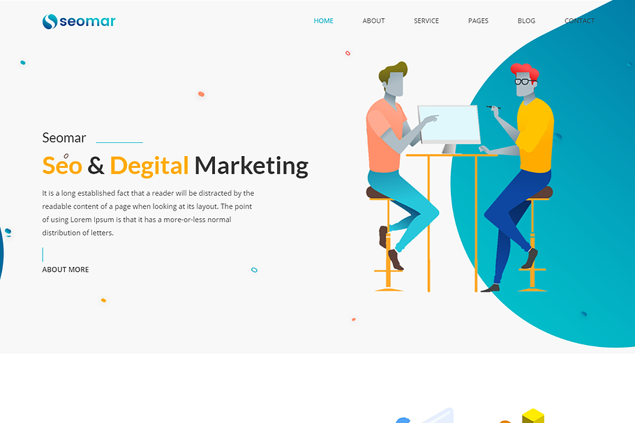 Seomar - SEO Digital Marketing HTML  in HTML/CSS Themes - product preview 8