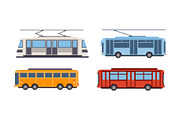 Trolley bus, tram, bus, public city