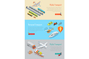 Public and Personal Transport Vector