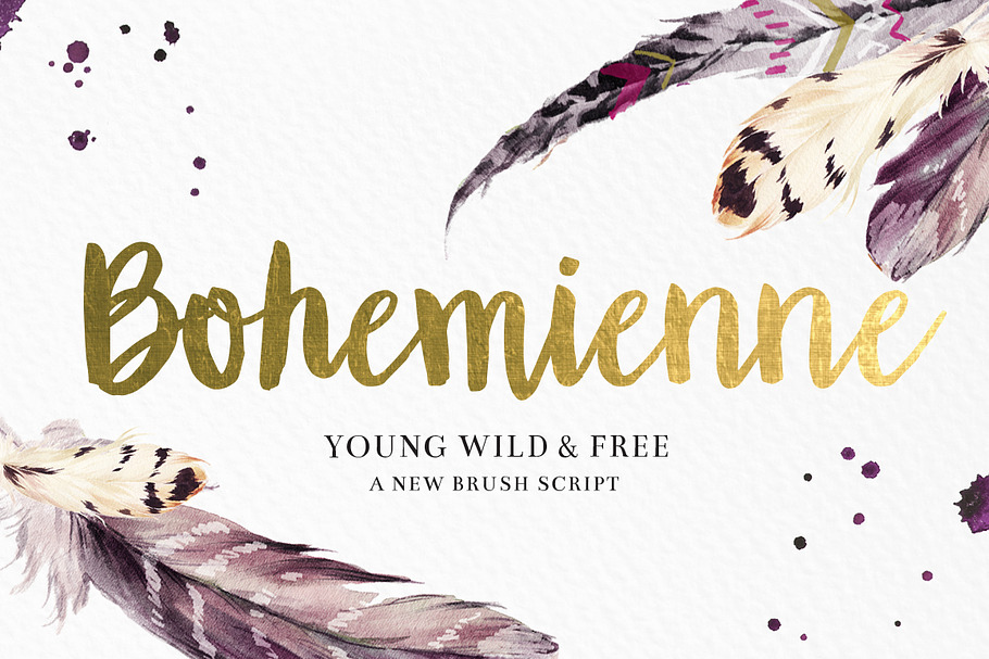 "Bohemienne" Brush Script
