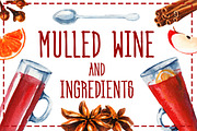Mulled wine and ingredients