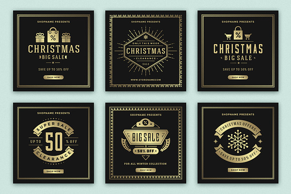 Instagram Christmas Sale in Instagram Templates - product preview 3