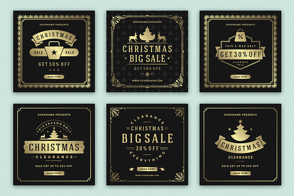 Instagram Christmas Sale in Instagram Templates - product preview 4