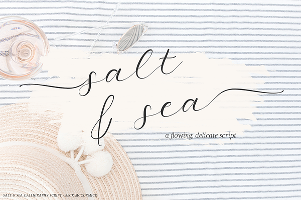 Salt and Sea Calligraphy Font