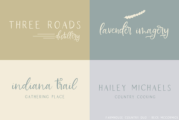 Farmhouse Country Rustic Font Duo in Script Fonts - product preview 5
