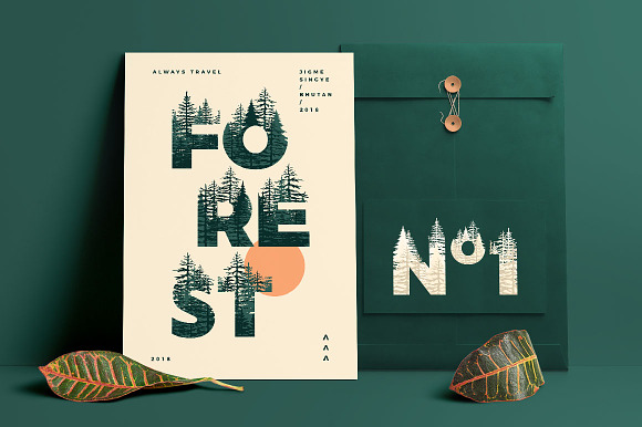 Forests Layered Font in Display Fonts - product preview 1