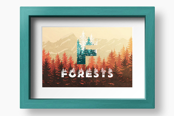 Forests Layered Font in Display Fonts - product preview 3