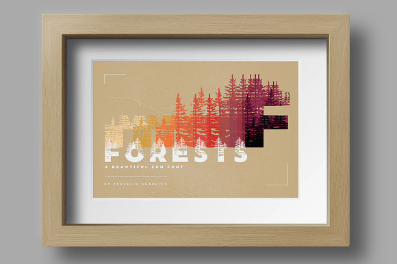 Forests Layered Font in Display Fonts - product preview 7