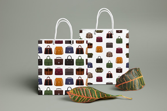 Men's bags bundle and seamless in Illustrations - product preview 4