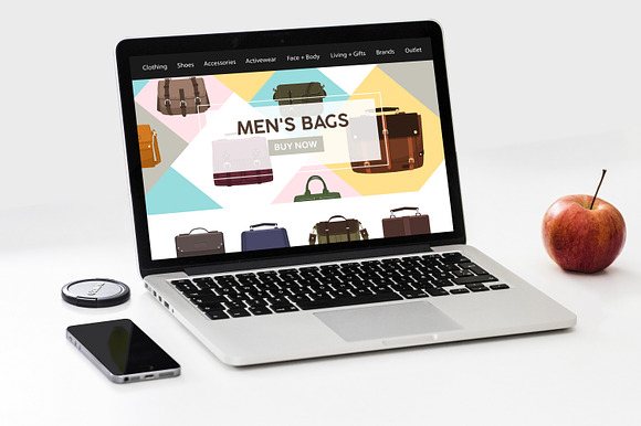 Men's bags bundle and seamless in Illustrations - product preview 5