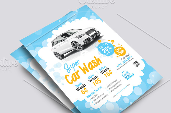 Car Wash Flyer in Flyer Templates - product preview 1