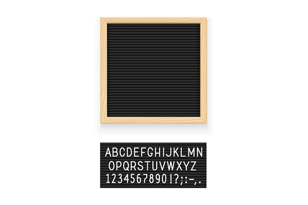 Black letter board