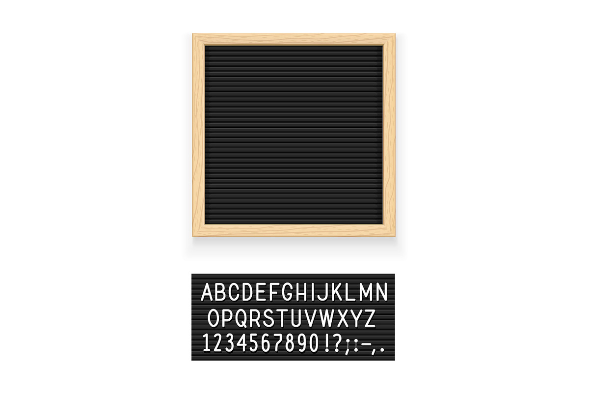 Black letter board in Illustrations - product preview 8