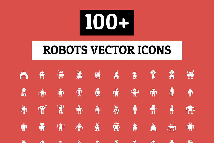 100+ Robots Vector Icons