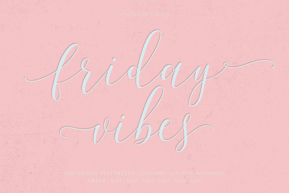Friday Vibes in Script Fonts - product preview 8