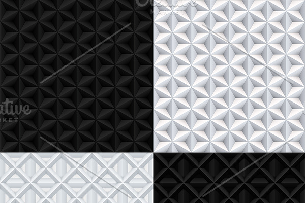 Seamless geometric paper pattern