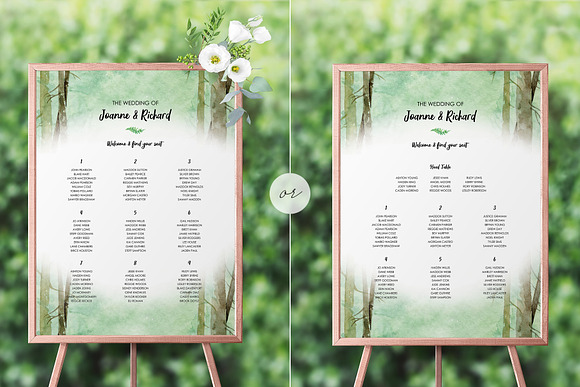 Woodland Wedding Set in Wedding Templates - product preview 9