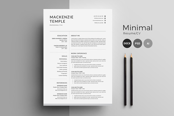 Resume Template | CV + Cover Letter