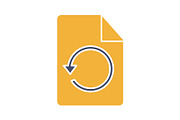 Restore page glyph color icon