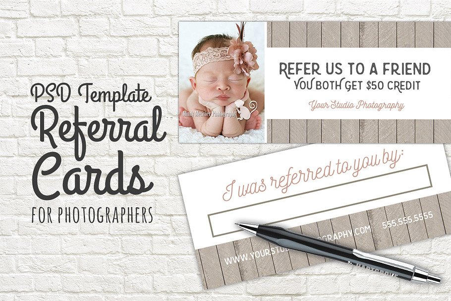 Referral Card Template Photography