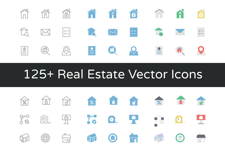 125+ Real Estate Vector Icons