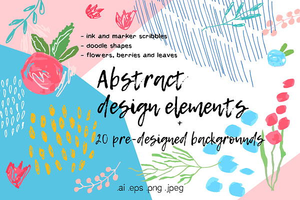 Abstract design elements collection