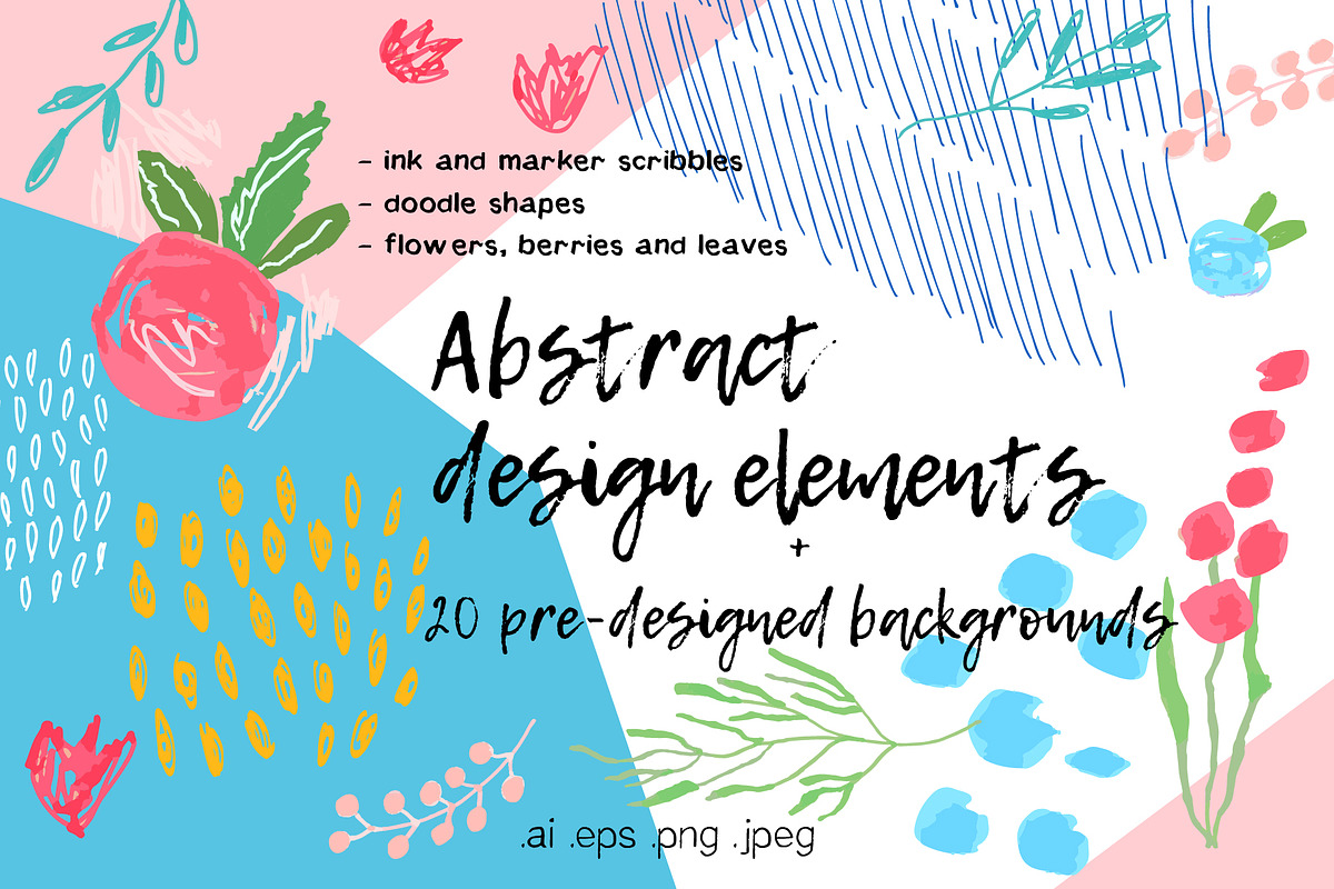 Abstract design elements collection in Textures - product preview 8